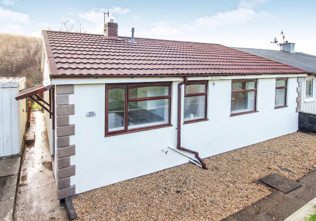 Completed renovation of a prefabricated bungalow in Newbridge, Newport